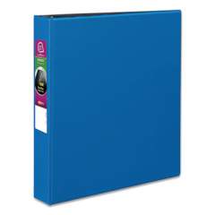 Avery Durable Non-View Binder with DuraHinge and Slant Rings, 3 Rings, 1.5" Capacity, 11 x 8.5, Blue (27351)