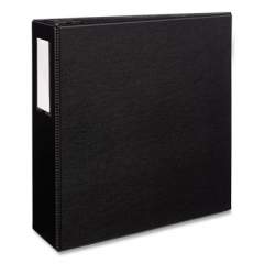 Avery Durable Non-View Binder with DuraHinge and EZD Rings, 3 Rings, 4" Capacity, 11 x 8.5, Black, (8802) (08802)