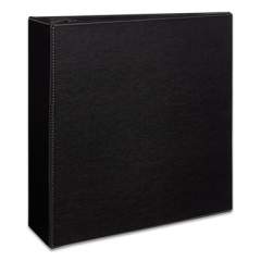 Avery Durable Non-View Binder with DuraHinge and EZD Rings, 3 Rings, 4" Capacity, 11 x 8.5, Black, (7801) (07801)