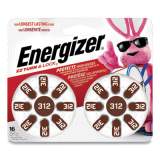 Energizer Hearing Aid Battery, Zero Mercury Coin Cell, 312, 1.4 V (AZ312DP16)