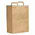 Grocery Paper Bags, 1/6 BBL Size, 70# Basis Weight, Flat Handles, 12
