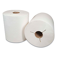 Morsoft Controlled Towels, Y-Notch, 1-Ply, 8" x 800 ft, White, 6 Rolls/Carton (400WY)