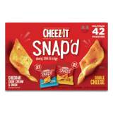 Cheez-It Snap'd Crackers Variety Pack, Cheddar Sour Cream and Onion; Double Cheese, 0.75 oz Bag, 42/Carton (11500)