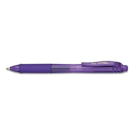 Pentel EnerGel-X Gel Pen, Retractable, Medium 0.7 mm, Violet Ink, Violet Barrel (150382)