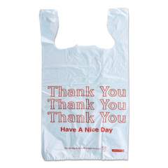 Monarch Plastic "Thank You - Have a Nice Day" Shopping Bags, 11.5" x 6.5" x 22", White, 250/Box (823528)