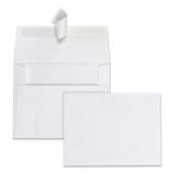 Quality Park Greeting Card/Invitation Envelope, A-2, Square Flap, Redi-Strip Closure, 4.38 x 5.75, White, 100/Box (10740)