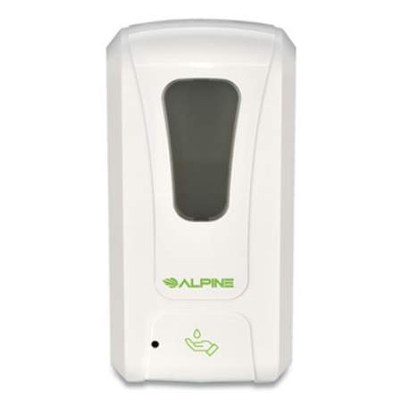 Alpine Automatic Hands-Free Liquid Hand Sanitizer/Soap Dispenser, 1,200 mL, 6 x 4.48 x 11.1, White (430S)