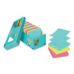 Post-it Pop-up Notes Super Sticky Pop-up 3 x 3 Note Refill, Miami, 100 Notes/Pad, 18 Pads/Pack (R33018SSMIAC)