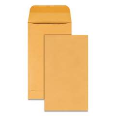 Quality Park Kraft Coin and Small Parts Envelope, #5 1/2, Square Flap, Gummed Closure, 3.13 x 5.5, Brown Kraft, 500/Box (50560)