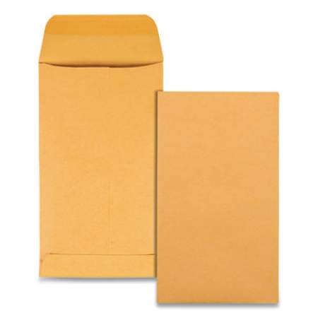 Quality Park Kraft Coin and Small Parts Envelope, #5 1/2, Square Flap, Gummed Closure, 3.13 x 5.5, Brown Kraft, 500/Box (50562)