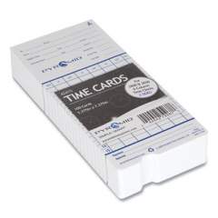 Pyramid Technologies Time Cards for 2000 and 6000 Series Time Clocks, Monthly, Two Sided, 3.38 x 7.44, 100/Pack (821706)