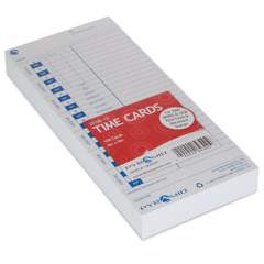 Pyramid Technologies Time Cards for 3000 Series Time Clocks, Weekly, 4 x 9, 100/Pack (412757)