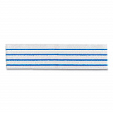 Disposable Microfiber Pad, 4.75 x 19, White/Blue Stripe, 50/Pack, 3 Packs/Carton (2134282)