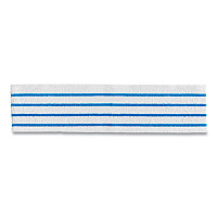 Disposable Microfiber Pad, 4.75 x 19, White/Blue Stripe, 50/Pack, 3 Packs/Carton (2134282)
