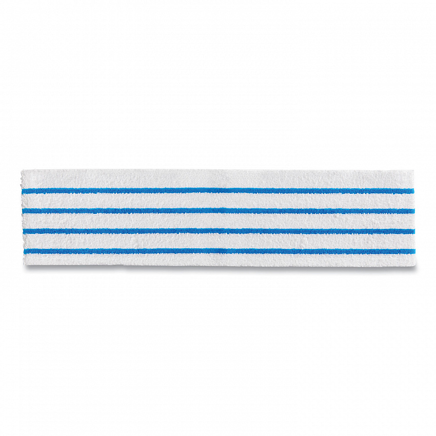 Disposable Microfiber Pad, 4.75 x 19, White/Blue Stripe, 50/Pack, 3 Packs/Carton (2134282)