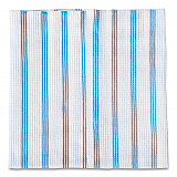 Disposable Microfiber Cleaning Cloths, 12 x 12, White/Blue Stripe, 600/Carton (2134283)