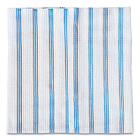 Disposable Microfiber Cleaning Cloths, 12 x 12, White/Blue Stripe, 600/Carton (2134283)