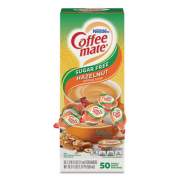 Coffee mate Liquid Coffee Creamer, Sugar-Free Hazelnut, 0.38 oz Mini Cups, 50/Box (98468BX)