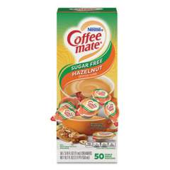 Coffee mate Liquid Coffee Creamer, Sugar-Free Hazelnut, 0.38 oz Mini Cups, 50/Box (98468BX)