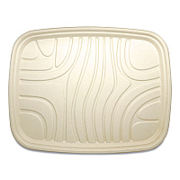 Fiber Foodservice Trays, PLA Lined, PFAS Free, 18 x 14 x 1, Natural, Paper, 100/Carton (TRSC1418LF)