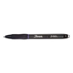 Sharpie S-Gel S-Gel High-Performance Gel Pen, Retractable, Medium 0.7 mm, Purple Ink, Black Barrel, Dozen (2126235)
