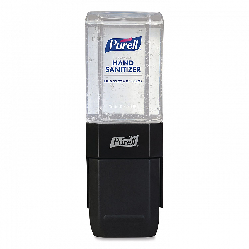 ES1 Hand Sanitizer Dispenser Starter Kit, 450 mL, 3.12 x 5.88 x 5.81, Graphite, 6/Carton (4424D6CT)