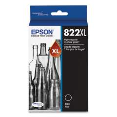 Epson T822XL120-S (T822XL) DURABrite Ultra High-Yield Ink, 1,100 Page-Yield, Black