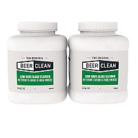 Beer Clean Glass Cleaner, Powder, 4 lb. Bucket, 2/Carton (990241)