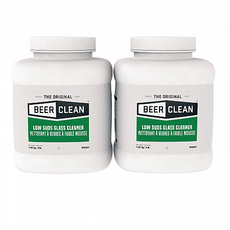 Beer Clean Glass Cleaner, Powder, 4 lb. Bucket, 2/Carton (990241)