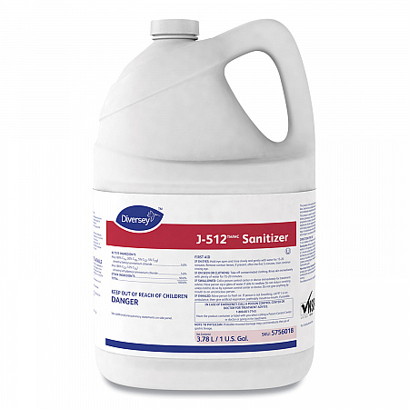 J-512TM/MC Sanitizer, 1 gal Bottle, 4/Carton (5756018)