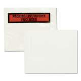 Quality Park Self-Adhesive Packing List Envelope, 4.5 x 5.5, Clear/Orange, 100/Box (46894)