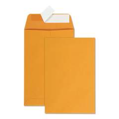 Quality Park Redi-Strip Catalog Envelope, #1, Cheese Blade Flap, Redi-Strip Closure, 6 x 9, Brown Kraft, 100/Box (44162)