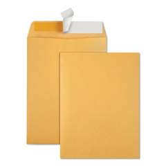 Quality Park Redi-Strip Catalog Envelope, #10 1/2, Cheese Blade Flap, Redi-Strip Closure, 9 x 12, Brown Kraft, 100/Box (44562)