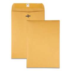 Quality Park Clasp Envelope, #68, Square Flap, Clasp/Gummed Closure, 7 x 10, Brown Kraft, 100/Box (37868)