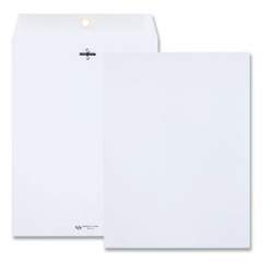 Quality Park Clasp Envelope, #90, Square Flap, Clasp/Gummed Closure, 9 x 12, White, 100/Box (38390)