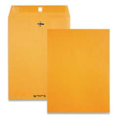 Quality Park Clasp Envelope, #90, Square Flap, Clasp/Gummed Closure, 9 x 12, Brown Kraft, 100/Box (38190)