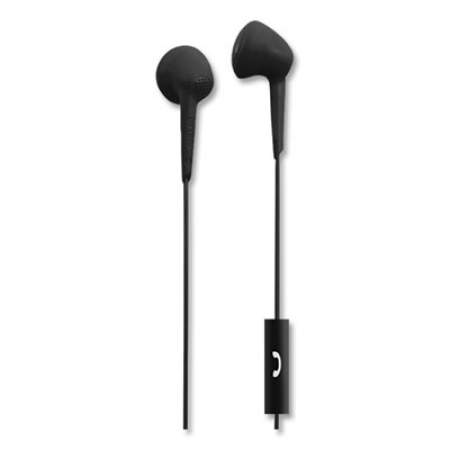 Maxell Jelleez Earbuds, 4 ft Cord, Black (191569)