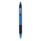 Zebra Z-Grip Metal Ballpoint Pen, Retractable, Medium 1 mm, Blue Ink, Blue Barrel, Dozen (27020)