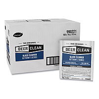Beer Clean Glass Cleaner, Powder, 0.5 oz. Packet, 100/Carton (990221)