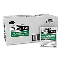 Beer Clean Glass Cleaner, Powder, 0.5 oz Packet, 100/Carton (990224)
