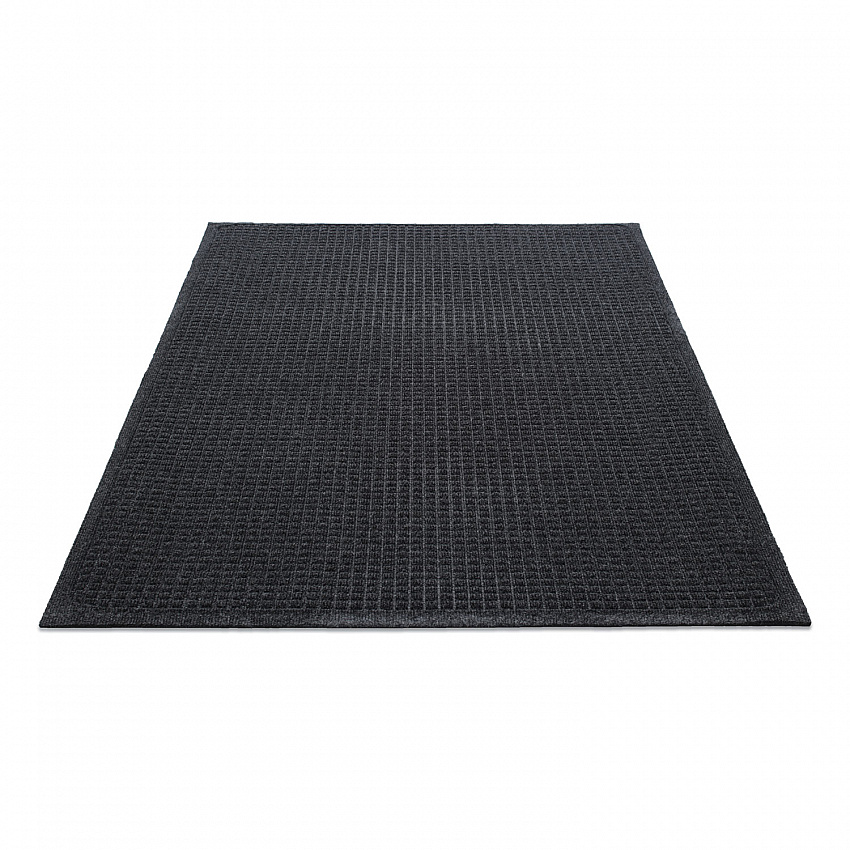 EcoGuard Indoor/Outdoor Wiper Mat, Rectangular, Charcoal Gray Carpeted Surface, 36" x 60" (EG030504)