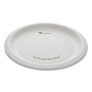 Pactiv Evergreen EarthChoice Pressware Compostable Dinnerware, Plate, 10" dia, White, 300/Carton (PSP10EC)