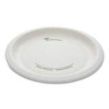 Pactiv Evergreen EarthChoice Pressware Compostable Dinnerware, Plate, 9" dia, White, 450/Carton (PSP09EC)