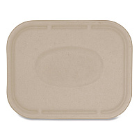 Fiber Lids for Fiber Containers, 7.8 x 10.1 x 0.5, Natural, Paper, 400/Carton (TRLSC10LF)