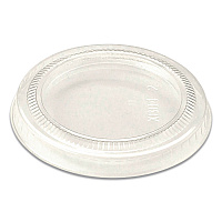 PLA Lids for Fiber Portion/Souffle Cups, 2.6" Diameter x 0.3" h, Clear, Plastic, 2,000/Carton (CPLCS2S)