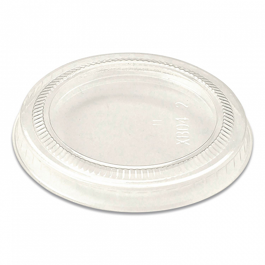 PLA Lids for Fiber Portion/Souffle Cups, 2.6" Diameter x 0.3" h, Clear, Plastic, 2,000/Carton (CPLCS2S)