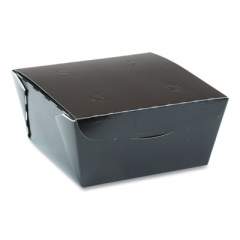 Pactiv Evergreen EarthChoice OneBox Paper Box, 37 oz, 4.5 x 4.5 x 2.5, Black, 312/Carton (NOB01B)