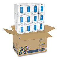 Pacific Blue Select Disposable Patient Care Washcloths, 1-Ply, 10 x 13, Unscented, White, 55/Pack, 24 Packs/Carton (29506)
