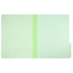 AbilityOne 7530002868570 SKILCRAFT Pressboard File Folders, 1/3-Cut Tabs, Letter Size, Light Green, 100/Box