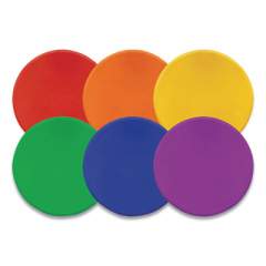 Champion Sports Extra Large Poly Marker Set, 12" dia, Assorted Colors, 6 Spots/Set (XLMSPSET)